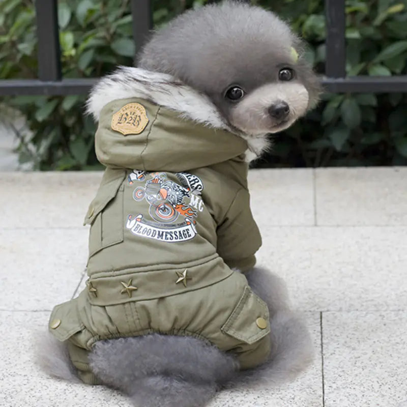 Tactical Cotton Canine Jacket for Small Dogs