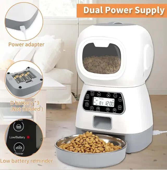 🐾 Pet Automatic Feeder with Fixed Point Manual Feeding — Smart, Flexible, and Reliable