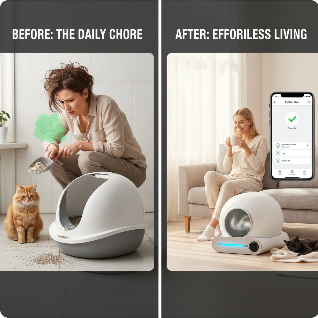 Smart Automatic Cat Litter Box