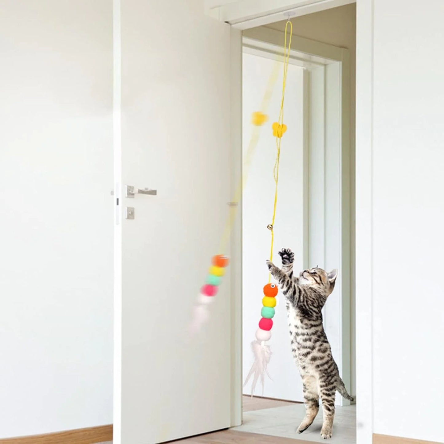 🐾 Retractable Hanging Cat Toy — Keep Your Indoor Cat Active & Happy