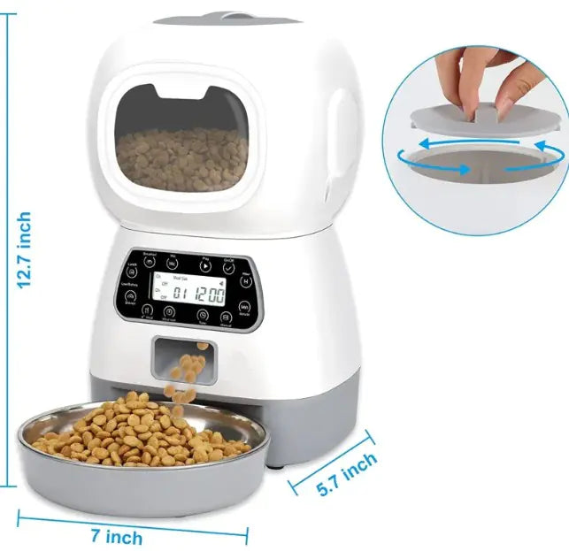 🐾 Pet Automatic Feeder with Fixed Point Manual Feeding — Smart, Flexible, and Reliable